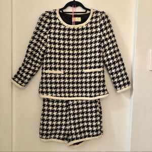 Houndstooth Short and Top Set